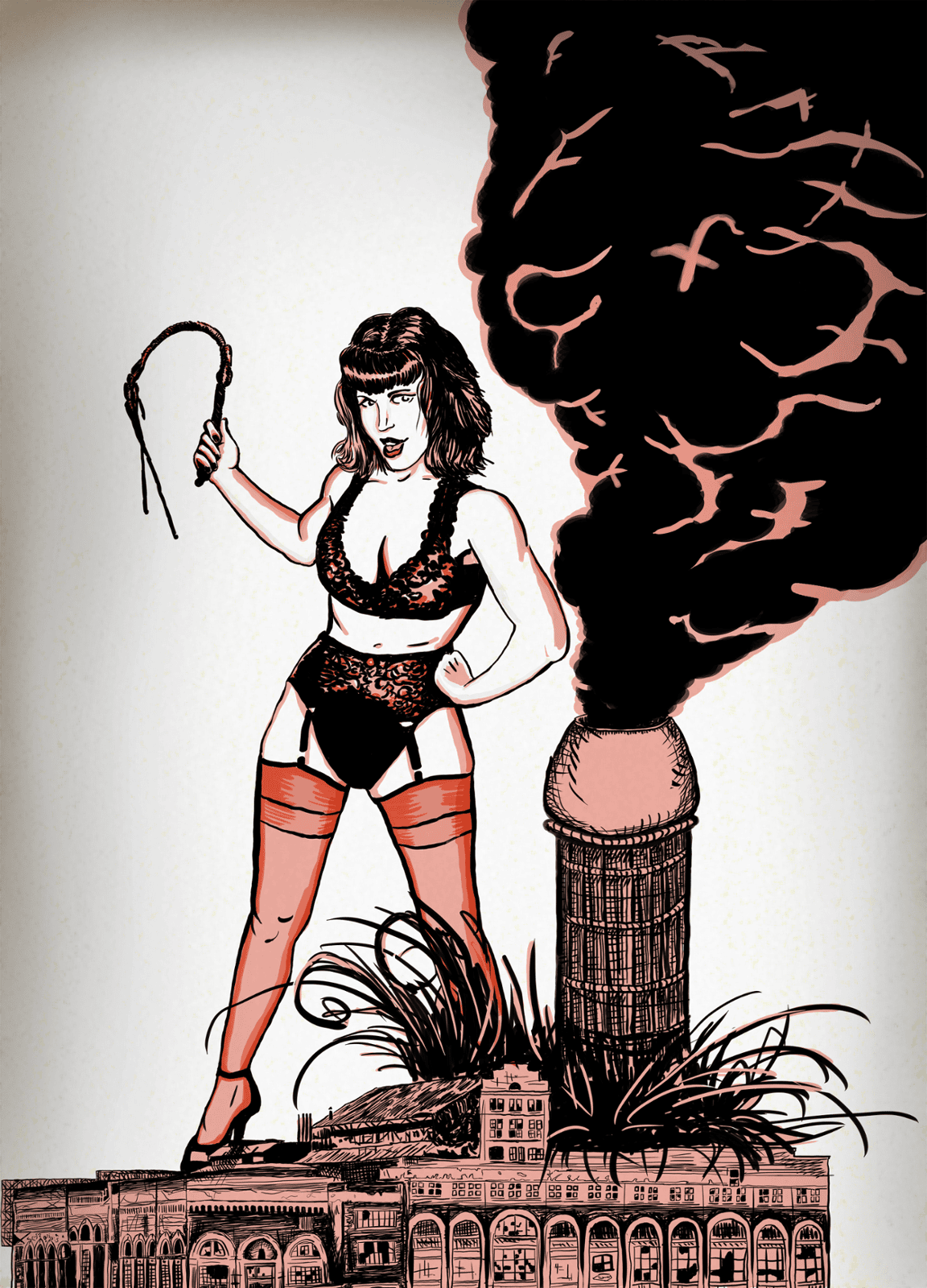 This was an Illustration for a book of poetry by John "Lunar" Richey also known for his work in the band Machine Gun.